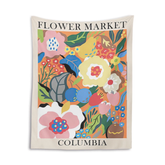 Blumenmarkt Wandbehang